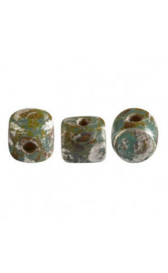 Les perles par Puca® Minos beads Opaque blue turquoise new picasso 63030/65400